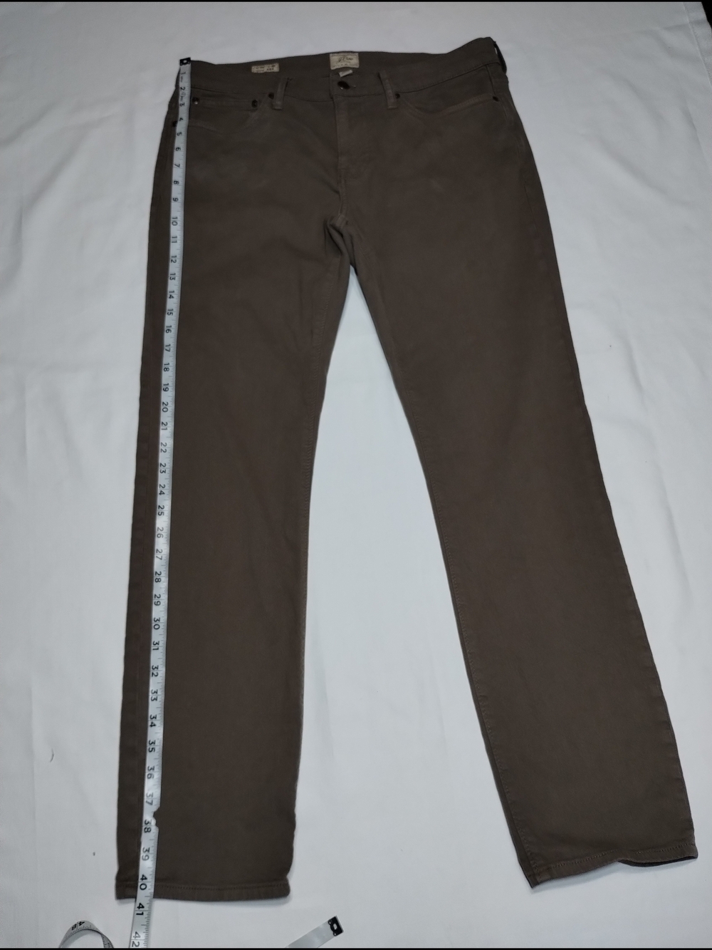J. Crew Slim Straight Khaki Brown Chinos - Picture 3 of 10
